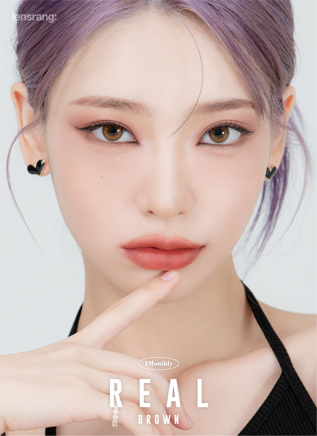[렌즈랑] 한달용 리얼 브라운 2p